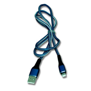 USB Cable For iPhone Hi-Tensile Fast Charging Data Cable Quick Charger for apple device (Blue)