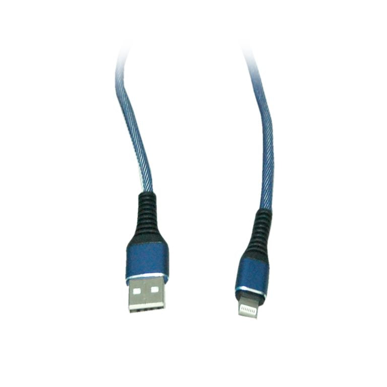 USB Cable For iPhone Hi-Tensile Fast Charging Data Cable Quick Charger for apple device (Blue)