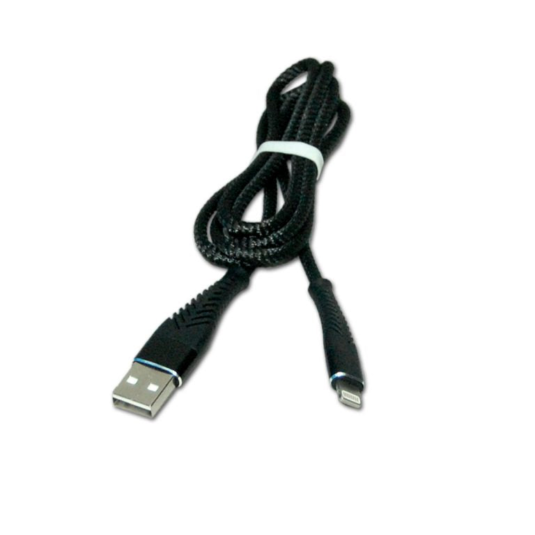 USB Cable For iPhone Hi-Tensile Fast Charging Data Cable Quick Charger for apple device (Black)