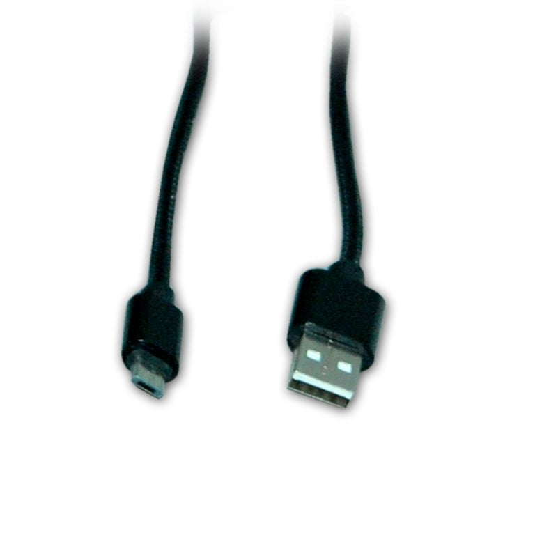 Micro USB Cable Android (Compatible with All Phones for Micro USB Devices, Black, One Cable)