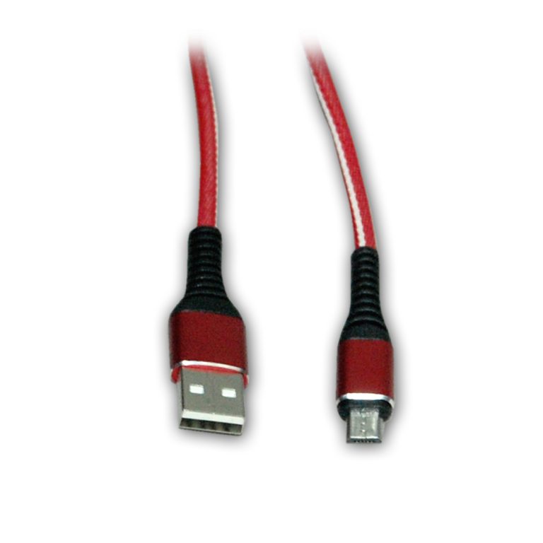 Unbreakable Braided Micro USB Cable (RED)